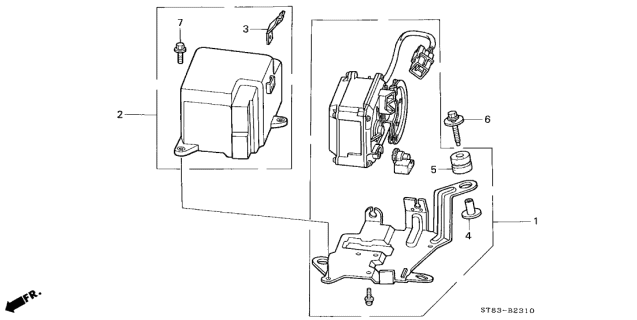 1999 Acura Integra 4 Door GS (LEATHER) KA 4AT Auto Cruise Diagram