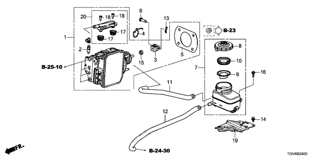 2021 Acura TLX Pedal Feel Simulator Diagram