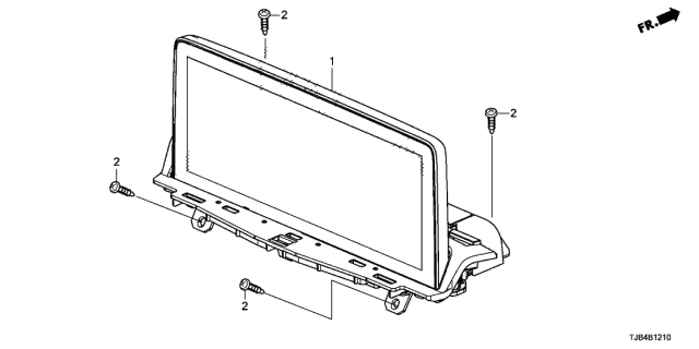 2021 Acura RDX Display (10.25 Inch) Diagram for 39710-TJB-A12