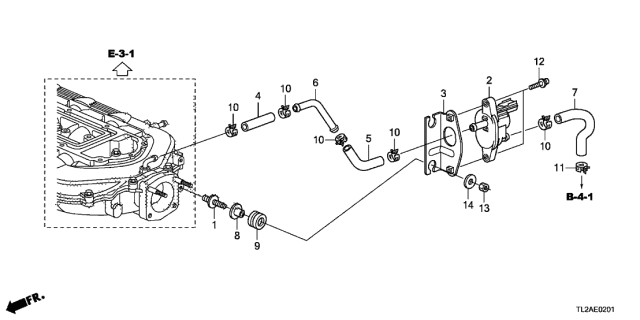 2013 Acura TSX Tubing (V6) Diagram