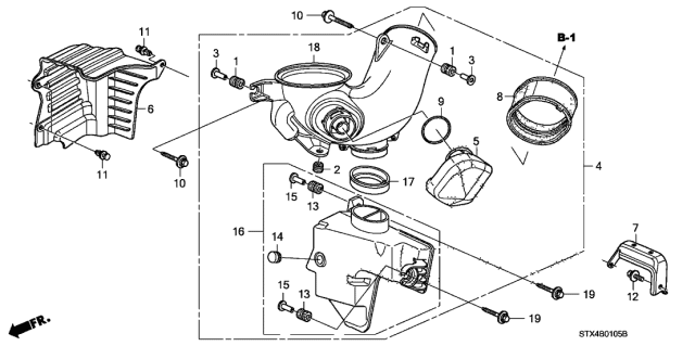 2012 Acura MDX Resonator Chamber Diagram