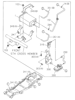 1998 Acura SLX Bolt-Lock-Pl Washer (8X25) Diagram for 8-94411-977-0
