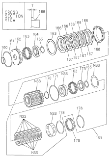 1998 Acura SLX 4 Door 4LS (PREMIUM) KA 4AT AT Clutch Diagram 1