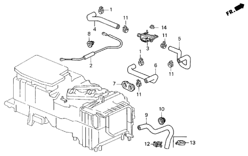 1993 Acura Legend 2 Door LS KL 6MT Water Valve Diagram