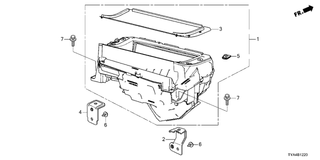 2022 Acura MDX Bracket, Hud Right Diagram for 78211-TYA-A00