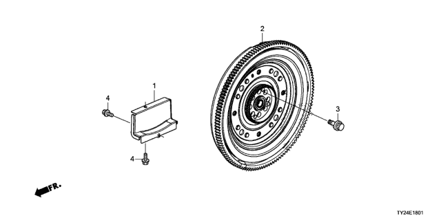 2014 Acura RLX Flywheel Diagram