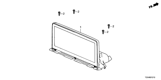 2021 Acura TLX Display, Center Diagram for 39710-TGV-A11RM