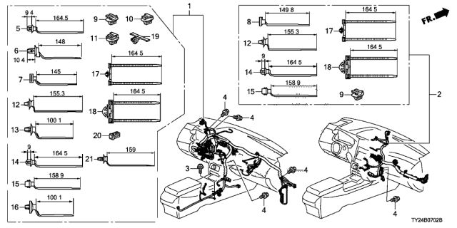 2020 Acura RLX 4 Door ADV (SH-AWD (HYBRID)) KA DCT Wire Harness Diagram 3