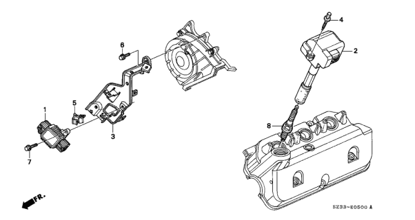 2004 Acura RL Ignition Coil - Igniter Diagram