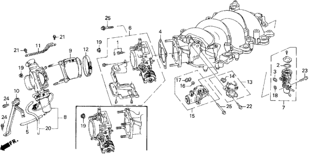 1995 Acura Legend Throttle Body Diagram