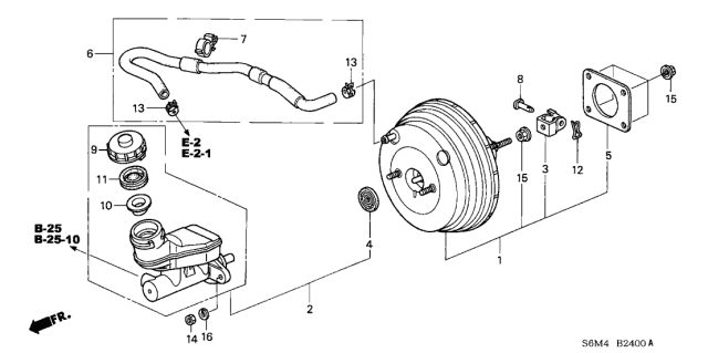 2003 Acura RSX Power Set, Master (7"+8") Diagram for 01469-S6M-A50