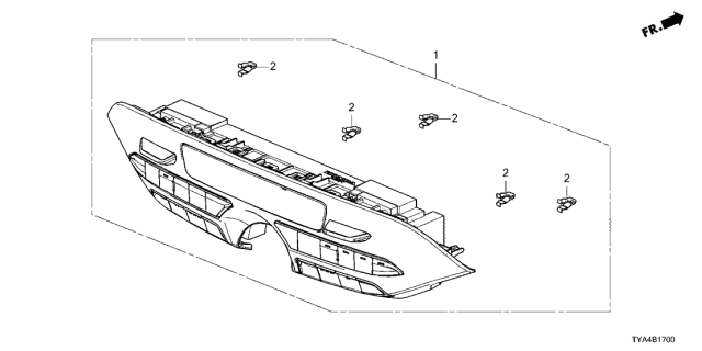 2022 Acura MDX Control Assembly Nh892L Diagram for 79600-TYA-A71ZA