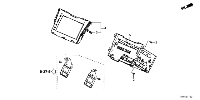 2019 Acura NSX B.Box Assembly Diagram for 39542-T6N-A13