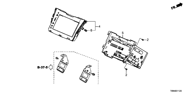 2017 Acura NSX Black-Box Assembly (Clarion) Diagram for 39542-T6N-A11