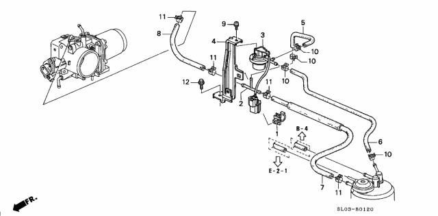 1996 Acura NSX Stay, Purge Switch Diagram for 36382-PR7-A30