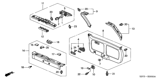 2002 Acura MDX Cap, Driver Side Child Anchor (Saddle) Diagram for 84691-S3V-A00ZB