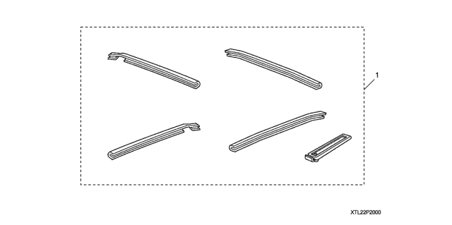 2013 Acura TSX Door Edge Guards Diagram