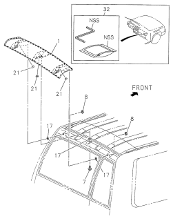 1999 Acura SLX Washer, Plain Diagram for 8-97802-938-0