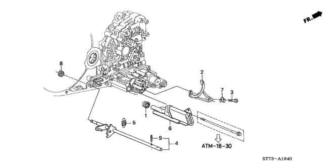 2000 Acura Integra Transmission Strainer (Atf) Diagram for 25420-P4R-013