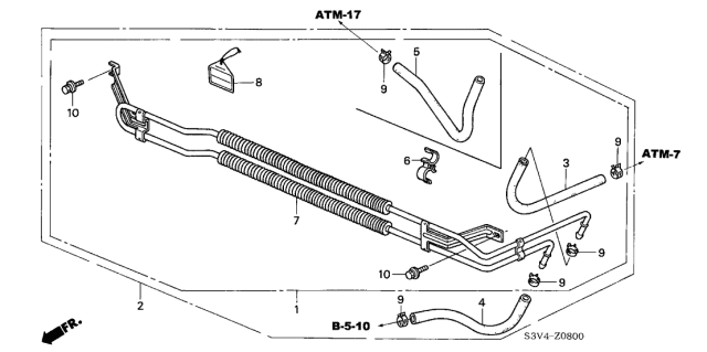 2003 Acura MDX ATF Cooler Diagram