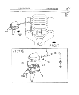 1999 Acura SLX 4 Door 4LS (PREMIUM) KL 4AT Auto Cruise Actuator Diagram