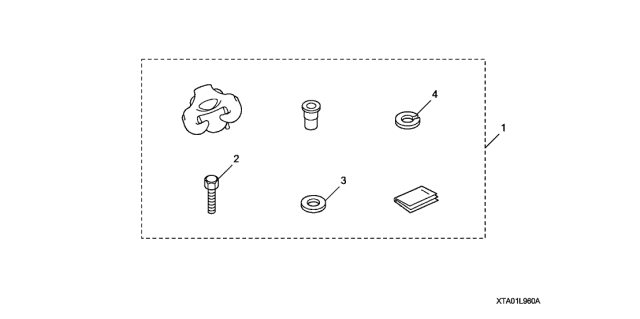 2009 Acura TSX 4 Door TSX (TECH) KA 5AT Cargo Hook Diagram