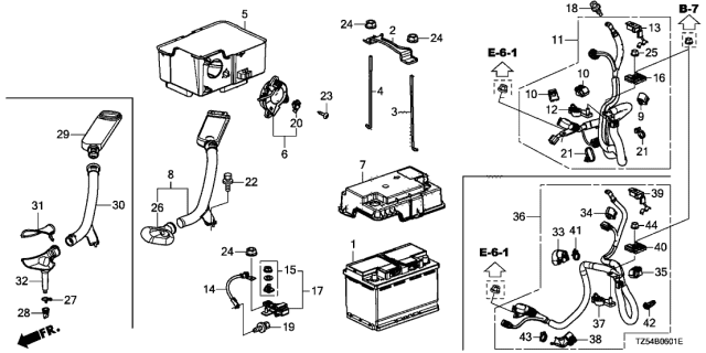 2020 Acura MDX Hardware Ground Terminal Diagram for 32603-TK8-A01