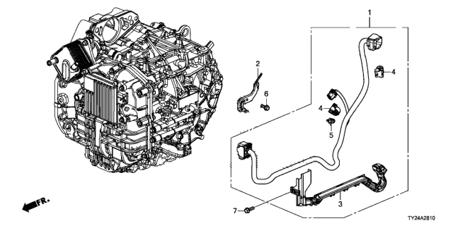 2018 Acura RLX 4 Door TECH KA XAT AT Wire Harness (10AT) Diagram