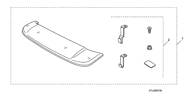 2013 Acura TSX Moonroof Visor Diagram