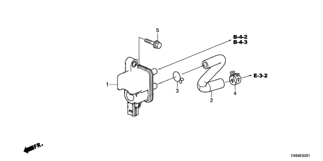 2017 Acura ILX Purge Control Solenoid Valve (2.4L) Diagram