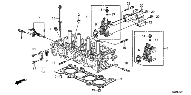 2015 Acura ILX 4 Door 24PREM (2.4) KA 6MT Spool Valve (2.4L) Diagram
