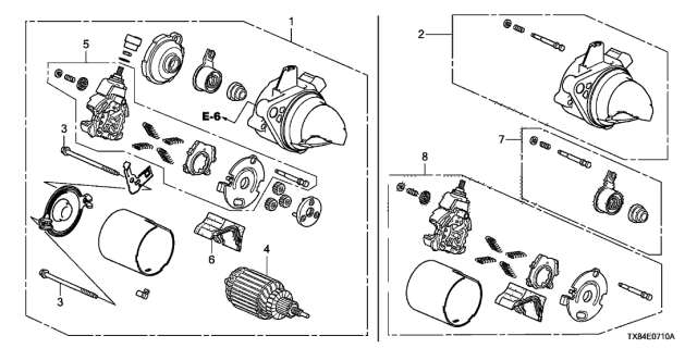 2013 Acura ILX Hybrid Bolt Set Diagram for 31202-R0A-004