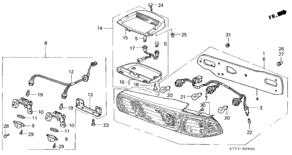 1995 Acura Integra Taillight Diagram