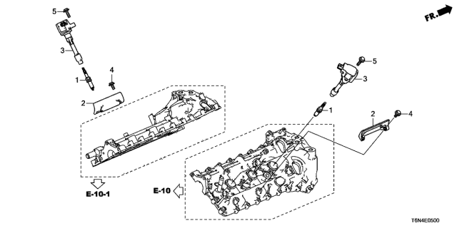 2017 Acura NSX Insulator, Plug Top Coil Heat Diagram for 30511-58G-000