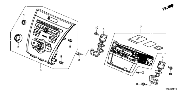 2014 Acura ILX Hybrid Screw (M3X4) Diagram for 39104-TR0-A01