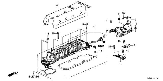 2014 Acura RLX 4 Door TECH (HYBRID) KA DCT Power Drive Unit Diagram