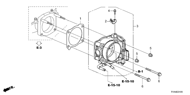 2022 Acura MDX Throttle Body Diagram