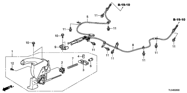 2014 Acura TSX 5 Door TECH KA 5AT Parking Brake Diagram