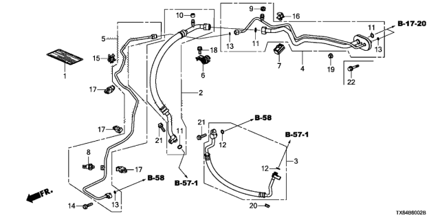 2016 Acura ILX Suction Hose Diagram for 80311-TV9-A01