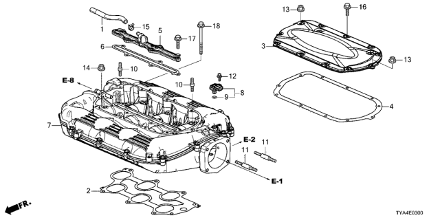 2022 Acura MDX 5 Door TECH KA XAT Intake Manifold Diagram