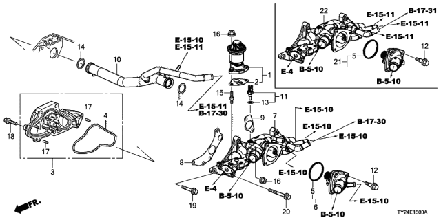 2016 Acura RLX Water Pump Diagram