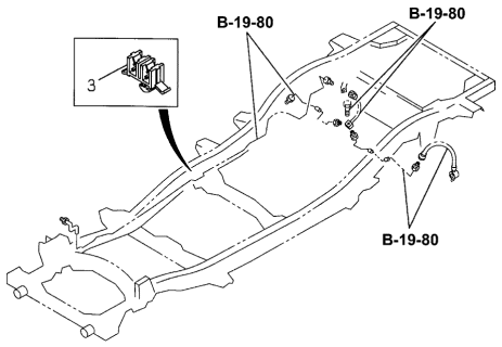 1996 Acura SLX 4 Door 4LS (PREMIUM) KA 4AT Oil Piping Clips Diagram 2