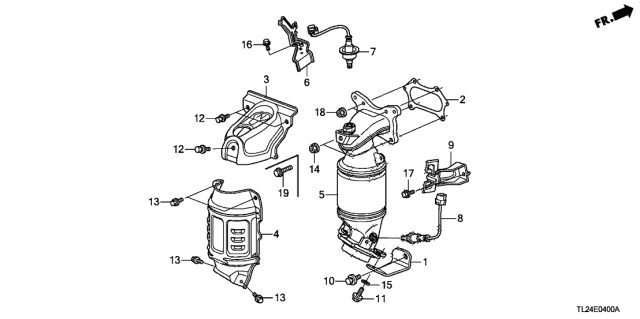 2009 Acura TSX 4 Door TSX (TECH) KA 5AT Converter Diagram