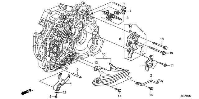 2014 Acura MDX Pipe, Lubrication Diagram for 22750-5J7-000