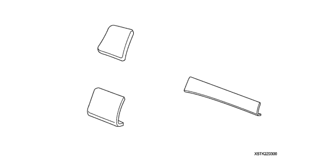 2009 Acura RDX Wood Interior Panel Diagram