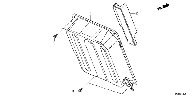 2013 Acura ILX Hybrid Insulator, Terminal Cover Diagram for 1B630-RW0-000