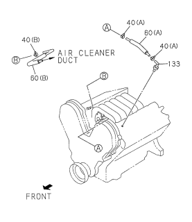 1999 Acura SLX Breather Tube Diagram