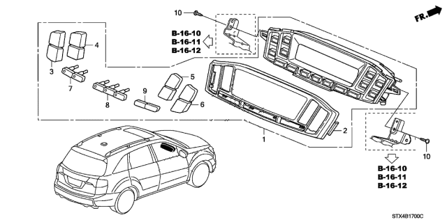 2007 Acura MDX Auto Air Conditioner Control Diagram