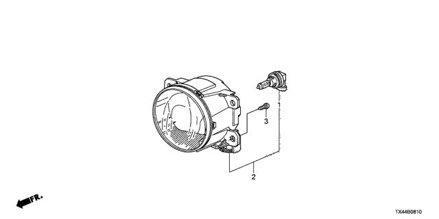 2014 Acura RDX 5 Door TECH (2WD) KA 6AT Foglight Diagram