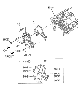 1999 Acura SLX Water Pump Diagram